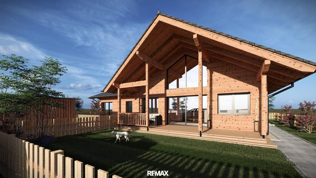 Neubau Chalet (Bungalow) mit ausgebautem Dachgeschoss - ideal zur touristischen Vermietung aber auch für Hauptwohnsitz!