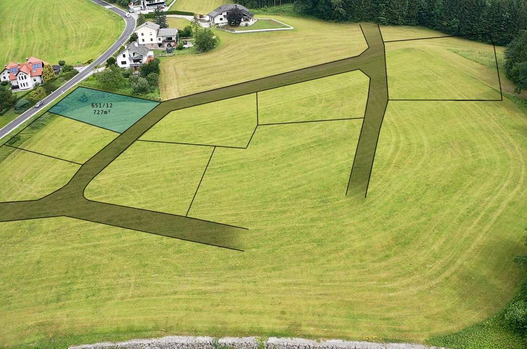 Wohnen im Grünen &amp; doch stadtnah! 727 m² Baugrund mit traumhaftem Ausblick in ruhiger/grüner Lage!