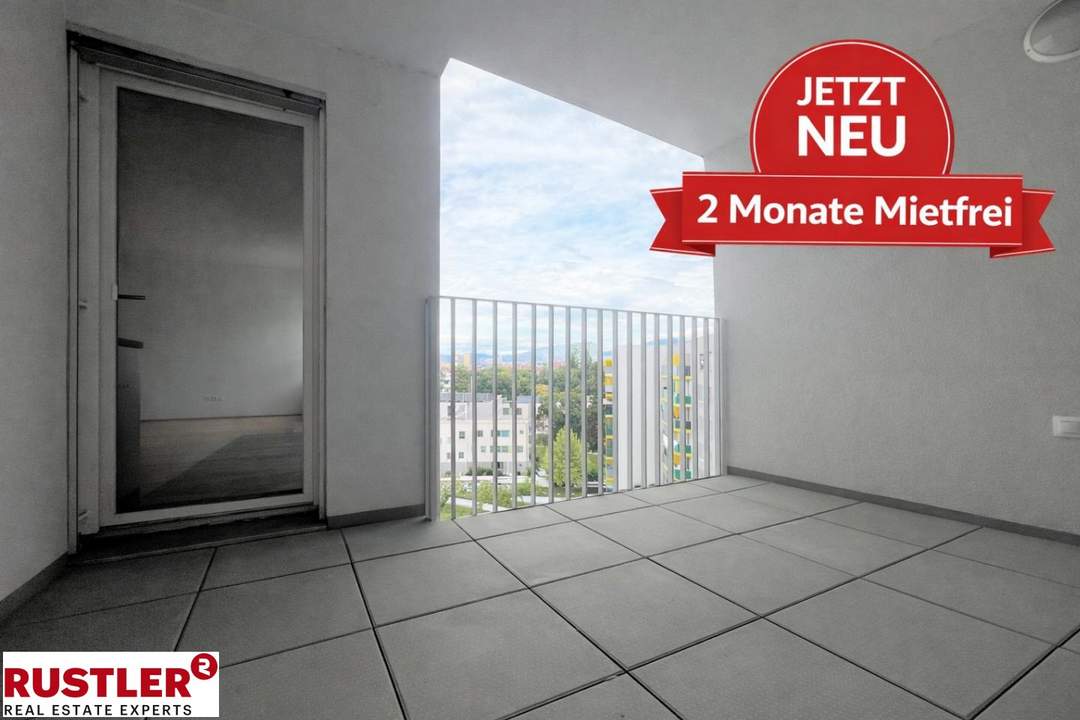 Nur kurze Zeit: 2 MONATE MIETFREI - 2-Zimmer-Wohnung mit Loggia