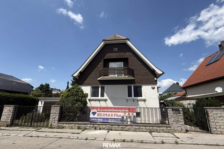 Sanierungsbedürftiges Einfamilienhaus mit großem Grund in begehrter Lage von St. Pölten, Haus-kauf, 395.000,€, 3100 Sankt Pölten(Stadt)