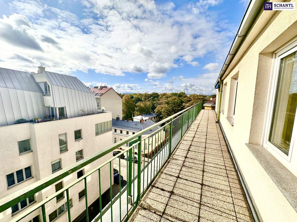 WOW Dachterrassenwohnung mit Cityview ++ 3-Zimmerwohnung mit Rundum-Terrasse ++ Top Lage ++ 15 Minuten bis zum Stephansplatz ++ Wunderschöne Aussicht ++ 6.Liftstock ++ Beste Infrastruktur!