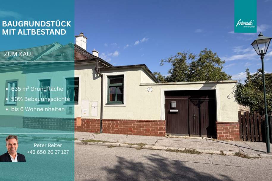 Altbestand, Baugrundstück 635m2, 50% bebaubar, bis 6 Wohneinheiten, Haus-kauf, 509.000,€, 2500 Baden