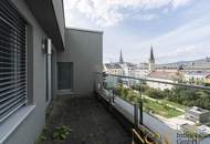 Charmante Maisonette-Wohnung mit Balkon und Terrassen im 5. und 6.OG in Linz-Zentrum zu vermieten!