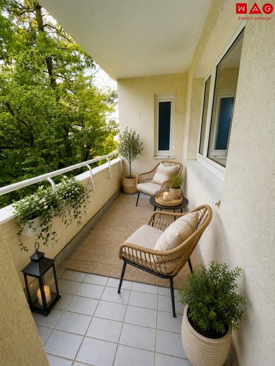 Kompakt, hell und gut geplant – 2-Zimmer-Wohnung mit Loggia und Lift!