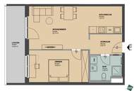 Moderne 2-Zimmer Wohnung mit Loggia