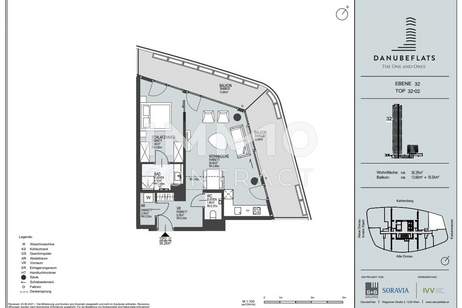 Neubau-Erstbezug an der Neuen Donau mit Ausblick, Top-Ausstattung und Top-Grundriss, Küche inklusive, Wohnung-kauf, 650.000,€, 1220 Wien 22., Donaustadt