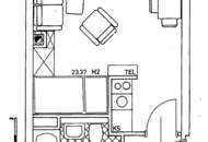 Wohnen im Grünen: Helle 1-Zimmer-Dachgeschosswohnung in Hietzing