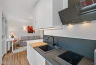 Zentrale und hochwertig Sanierte 1-Zimmer-Wohnung mit SÜD-WEST-Terrasse und Grünblick in gepfegter Anlage