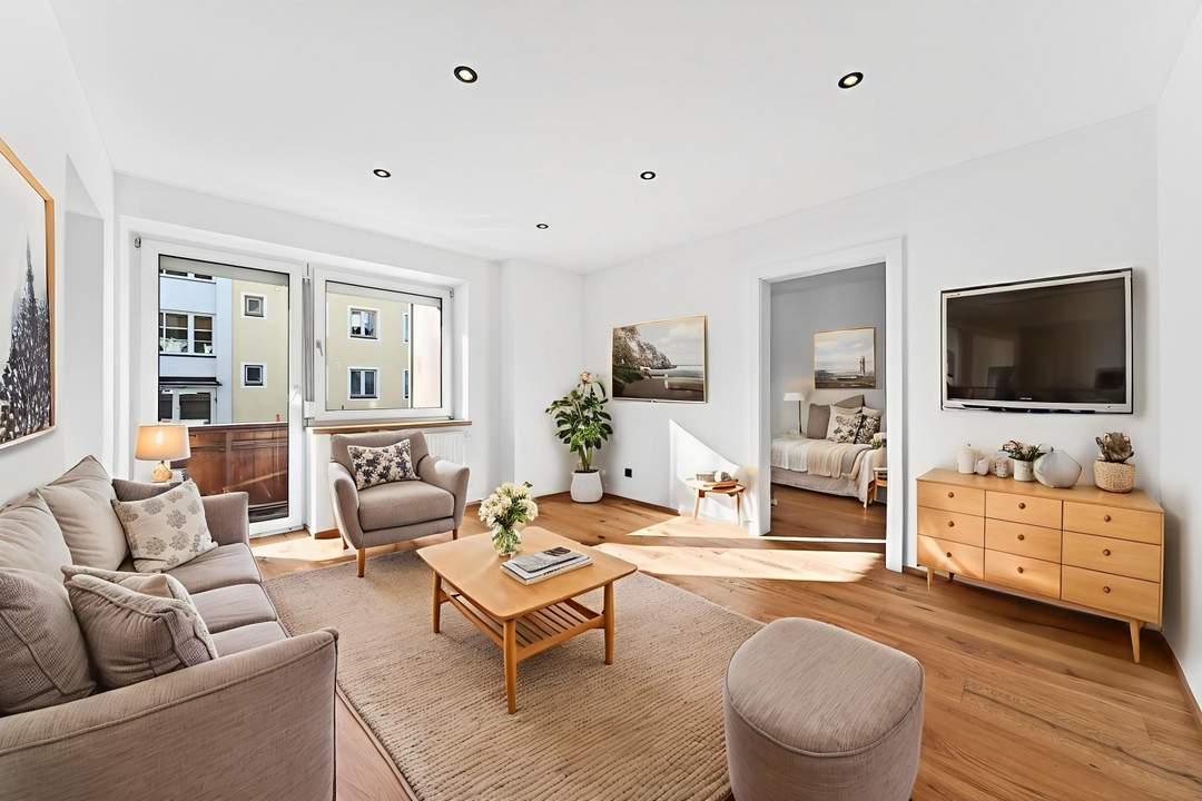 Sonnige, kernsanierte Wohnung nahe dem Zentrum