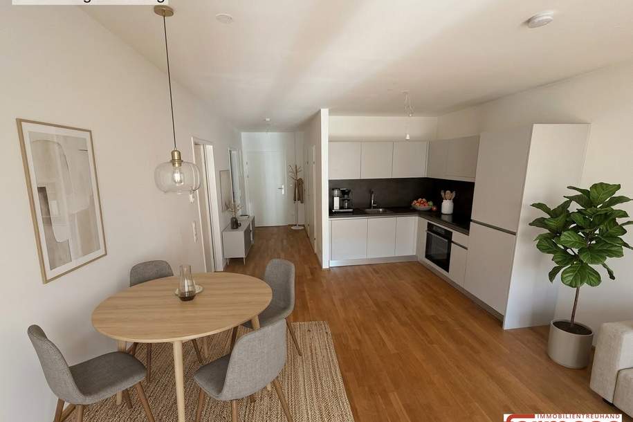 Moderne 2-Zimmer-Wohnung mit Balkon, Fußbodenheizung & Einbauküche in 1210 Wien!, Wohnung-miete, 1.049,00,€, 1210 Wien 21., Floridsdorf