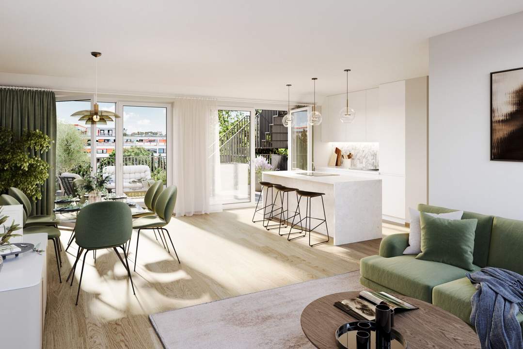 EIN ZUHAUSE FÜR DREI: NEUBAU-GARTENWOHNUNGEN MIT KOMFORT UND FREIRAUM