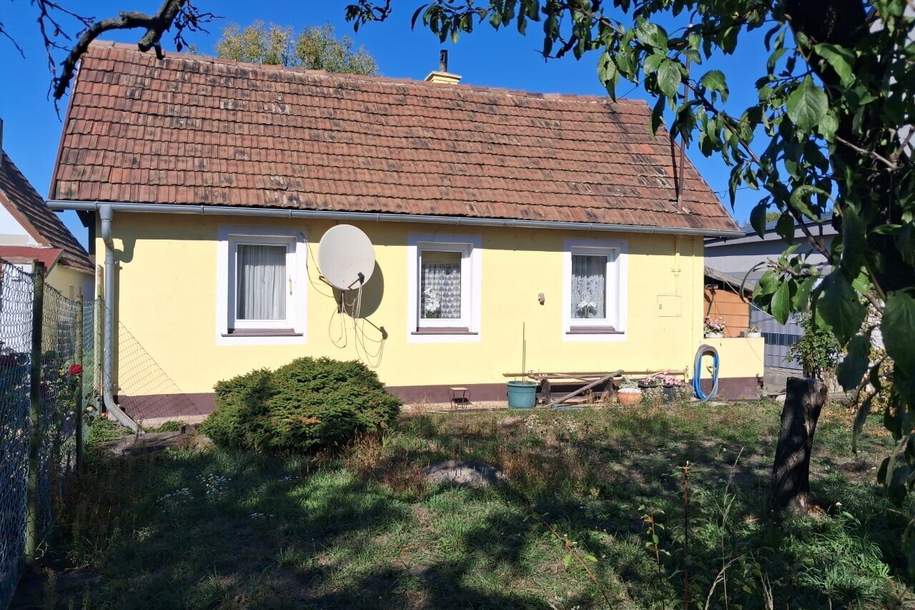 "Mühlwasser - Sanierungsschnäppchen auf Pachtgrund!", Haus-kauf, 45.000,€, 1220 Wien 22., Donaustadt
