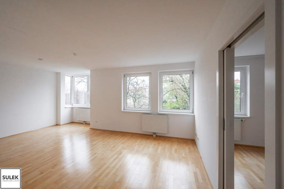 Gut geschnittene 2 Zimmer Neubauwohnung mit Grünblick auf den Schubertpark!