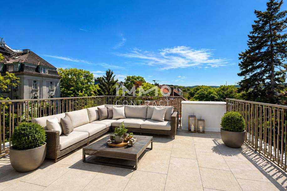 Penthouse with rooftop terrace: Palais &amp; Villa - Ein Wohnjuwel der Extraklasse inkl. Pool, Wohnung-kauf, 3.320.000,€, 1190 Wien 19., Döbling