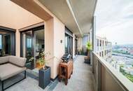 Penthouse im 34. OG mit Terrasse I 360° Wienblick I Designküche I TG Platz mit E-Ladestation