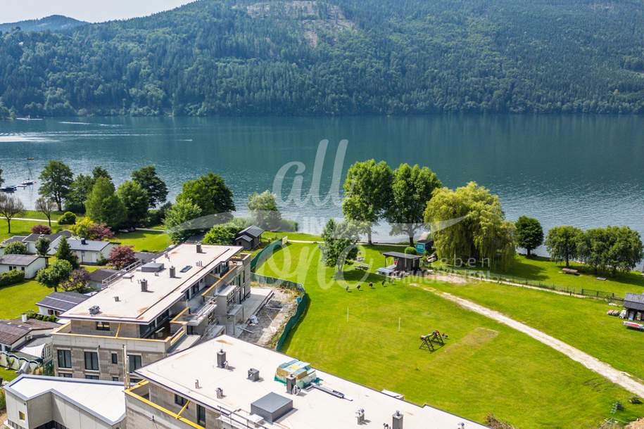 Döbriach: Neubauwohnung TOP 6 direkt am Millstätter See mit Seezugang, Wohnung-kauf, 995.000,€, 9872 Spittal an der Drau