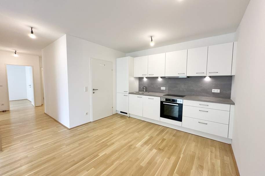 Hier müssen Sie schnell sein - AB SOFORT BEZIEHBAR! Tolle 3 Zimmerwohnung + Terrasse/Garten! Absolute Ruhelage - Tokiostraße!, Wohnung-miete, 1.499,00,€, 1220 Wien 22., Donaustadt