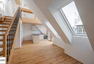 lichtdurchflutete und hochwertig ausgestattete Single-DG-Maisonette in der Czerningasse