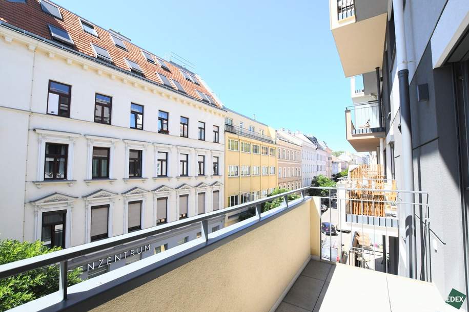 Neuwertige Balkonwohnung mit hochwertiger Ausstattung und perfekter Anbindung, Wohnung-miete, 1.099,00,€, 1180 Wien 18., Währing