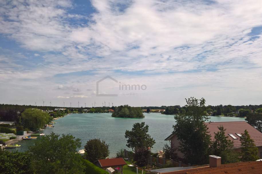 Neuwertige Doppelhaushälfte 125m² in Haschendorf mit kleinem Garten, Balkon und Seezugang, Haus-miete, 1.620,40,€, 2490 Wiener Neustadt(Land)