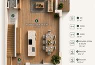 Exklusive Doppelhaushälfte mit großzügiger Dachterrasse direkt am Mühlwasser | Eigengrund | Schlüsselfertig