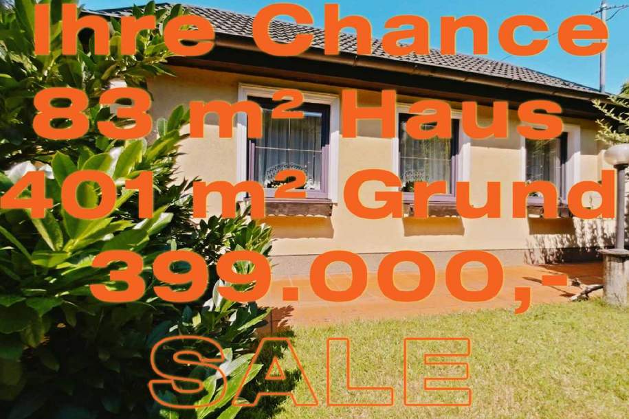 IHRE CHANCE: 401 m² EIGENGRUND +NUR 399.000,- +GRÜNRUHELAGE +GLÜCKLICH IN FLORIDSDORF, Haus-kauf, 399.000,€, 1210 Wien 21., Floridsdorf