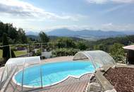 Chamantes Einfamilienhaus in sonniger und ruhiger Panoramalage über Völkermarkt