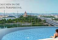 DANUBE FLATS | Möblierte 1,5-Zimmer-Wohnung mit Wienblick im 23. Stock | Fitness | Wellness | Pool
