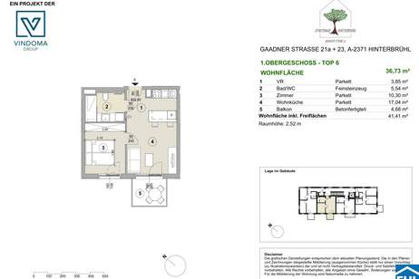 Exklusives Wohnprojekt in Hinterbrühl: renditenstark investieren auf höchstem Niveau, Wohnung-kauf, 298.805,€, 2371 Mödling