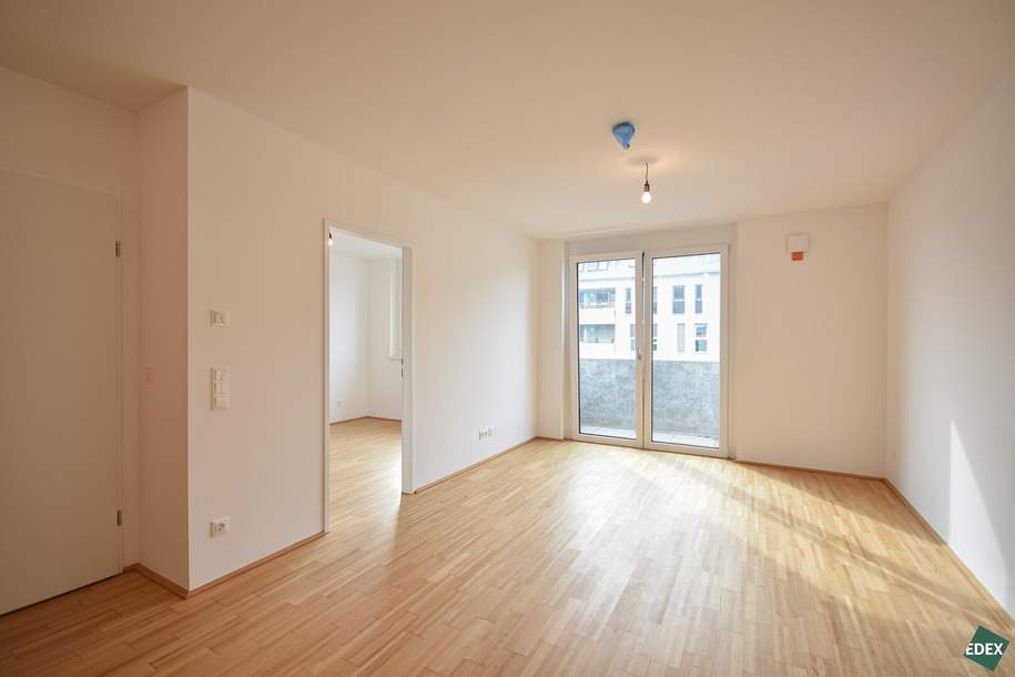 Hofruhelage: Moderne 2-Zimmer Wohnung mit Loggia nahe Donau, Wohnung-miete, 959,00,€, 1200 Wien 20., Brigittenau