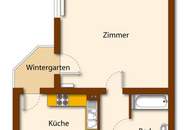 2-Zi-Wohnung mit Wintergarten Top saniert – seniorengerecht - barrierefrei