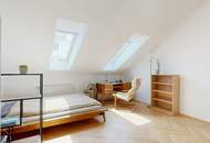 Helle 4-Zi-Wohnung für sportliche im Dachgeschoss - WG-geeignet - auch für Musiker