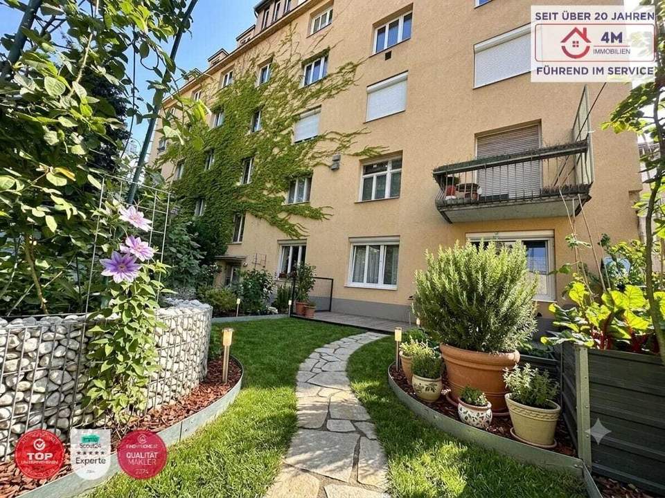 Ruhige Wohlfühloase nahe AKH (73m²): Saniert, PKW-Stellplatz, Fußbodenheizung & Grüner Innenhof!