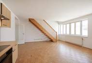 Helle Maisonettewohnung im Dachgeschoss inkl. Terrasse in den Innenhof.