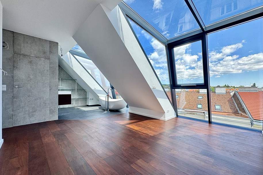 Atemberaubender Fernblick über Wien | Außergewöhnliche Glasflächen | Top-Ausstattung | 2 Terrassen I Nähe Aumannplatz, Wohnung-kauf, 1.290.000,€, 1180 Wien 17., Hernals