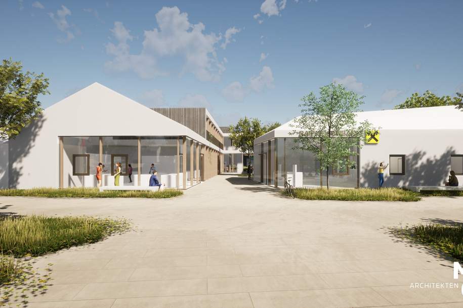 „Mittendrin“: Ein modernes Zentrum in Wulkaprodersdorf entsteht, Gewerbeobjekt-miete, 1.210,86,€, 7041 Eisenstadt-Umgebung