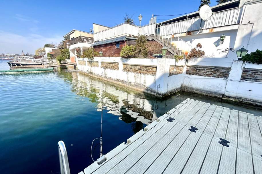 Donau-Juwel direkt am Wasser mit privatem Bootsanlegeplatz, Haus-kauf, 3.299.000,€, 1220 Wien 22., Donaustadt