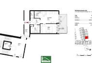 Moderne Neubauwohnung mit Innenhof-Balkon und Abstellraum nahe S-Bahn Jedlersdorf, Straßenbahn 26 und SCN!