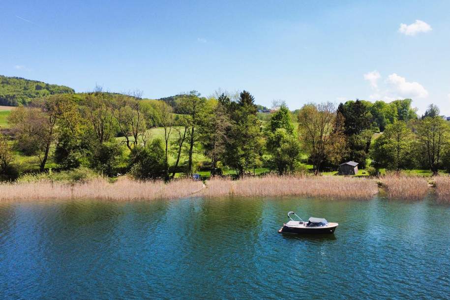 Rarität im Salzburger Seenland – 390 m² direkt am Wasser mit Steg, Grund und Boden-kauf, 5163 Salzburg-Umgebung