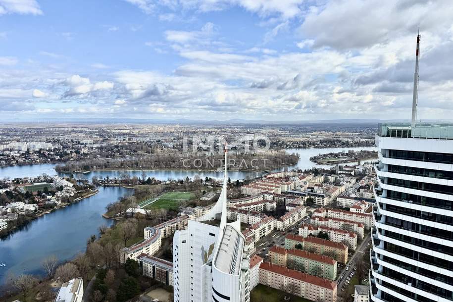 Morning Light &amp; Water View – Stilvolle 2 Zimmer mit Loggia Wohnung im DC2, Wohnung-miete, 1.100,00,€, 1220 Wien 22., Donaustadt