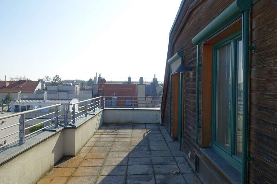 Dachgeschoß-Maisonette mit 2 Terrassen und herrlichem Weitblick - fußläufig zur U-Bahn., Wohnung-kauf, 469.000,€, 1230 Wien 23., Liesing
