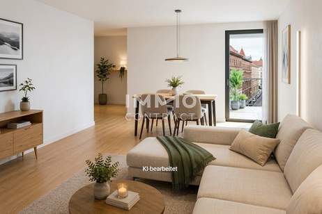 Parkside Schönbrunn – Erstbezug Vorsorgewohnung mit Westbalkon &amp; Loggia, Wohnung-kauf, 309.000,€, 1120 Wien 12., Meidling