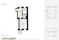 Helle 2-Zimmer-Wohnung mit Balkon im 3. Stock beim Brunnenmarkt