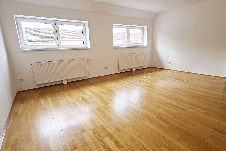 FERNBLICK, DACHGESCHOSS, 59 m2 Maisonette mit 13 m2 Terrasse, 2 Zimmer, Komplettküche, Duschbad, Parketten, Speckbachergasse, Wohnung-miete, 1.099,00,€, 1160 Wien 16., Ottakring