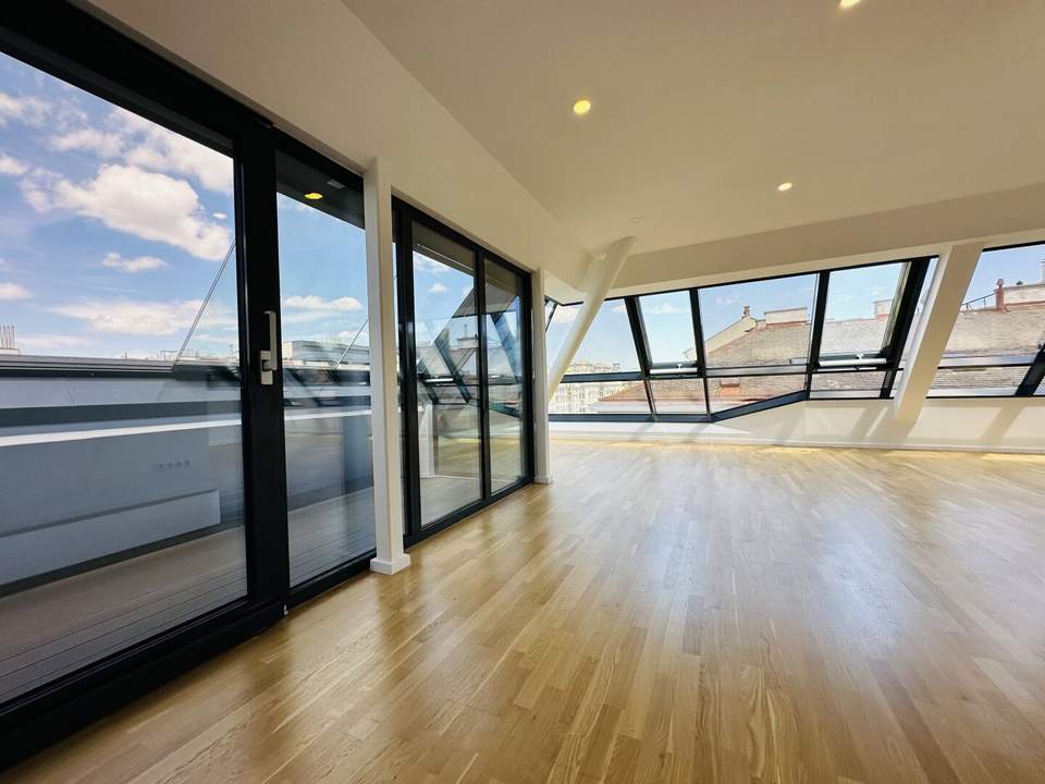 NASCHMARKT HIGHLIGHT | Exklusive Maisonette mit Panoramablick I U-Bahn Nähe I Terrasse &amp; Wintergarten I großzügige Wohnküche I hochwertige &amp; moderne Ausstattung