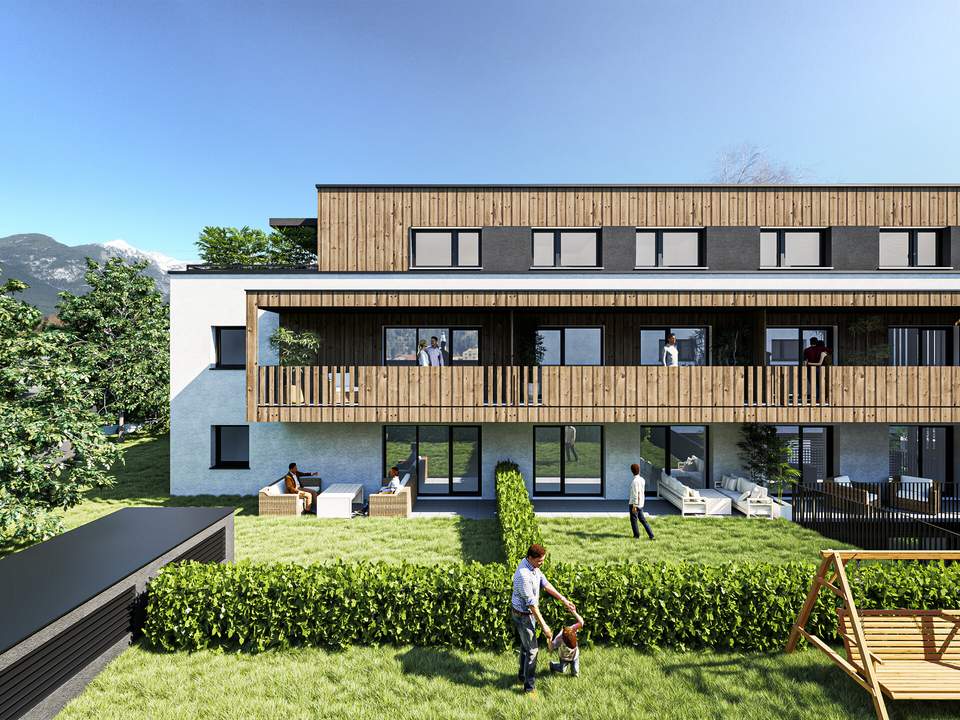 2-Zimmer-Neubauwohnungen mit Garten und Sonnenterrasse in Oberperfuss