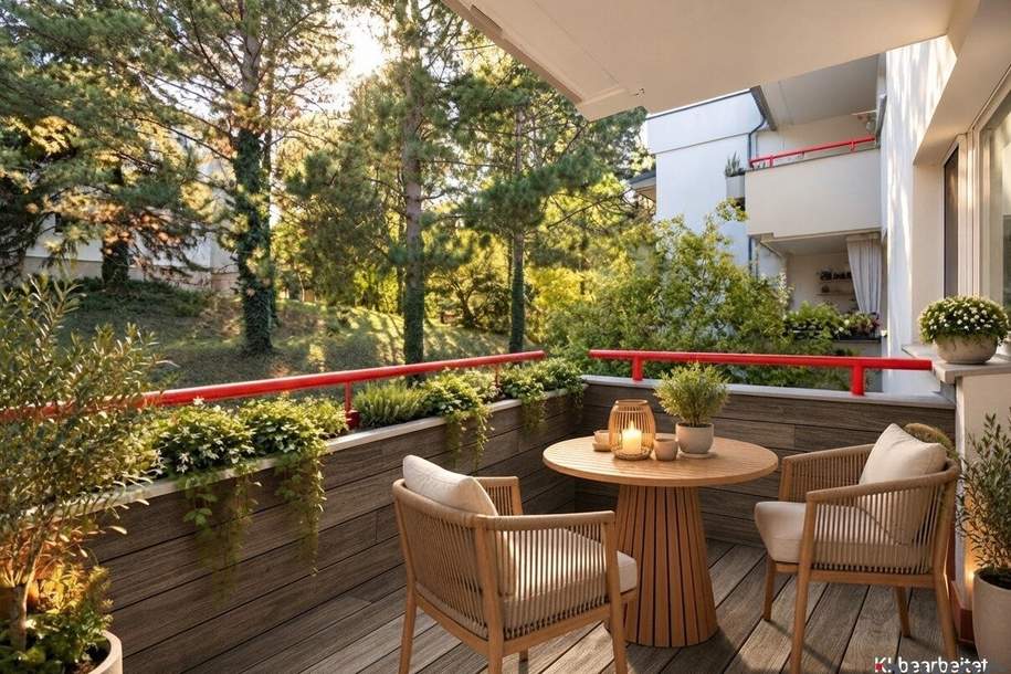 Wohnen wie im Park: Ruhige 3-Zimmer-Wohnung mit Südbalkon in Wien-Mauer, Wohnung-kauf, 290.000,€, 1230 Wien 23., Liesing