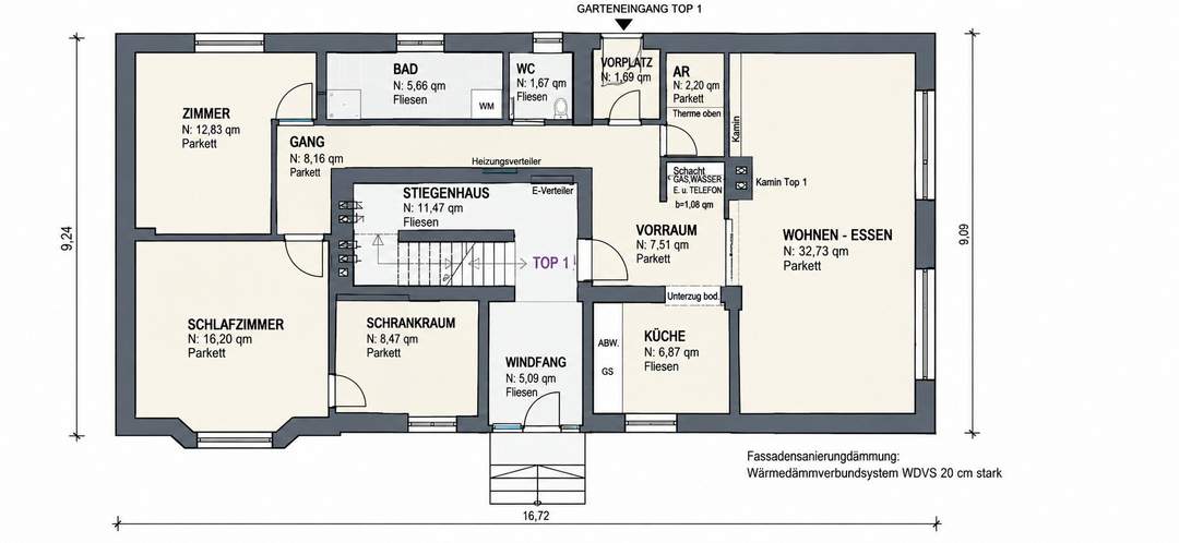 Wohnen wie im eigenen Haus – 4 Zimmerwohnung mit Eigengarten &amp; Stellplatz in Ruhelage – PROVISIONSFREI