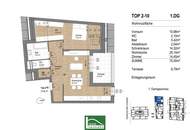 Moderne 2-Zimmer-Wohnung mit Terrasse auf Eigengrund – Erstbezug, Fußbodenheizung. - WOHNTRAUM