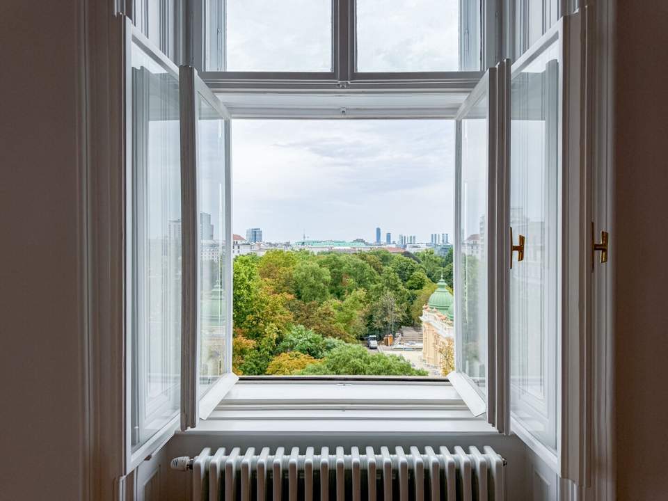 PRACHTVOLL! Altbau mit Blick über den Stadtpark / Ring